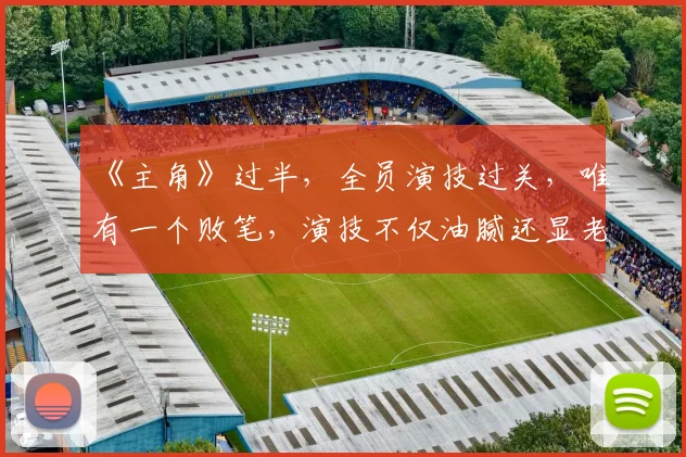 《主角》过半，全员演技过关，唯有一个败笔，演技不仅油腻还显老